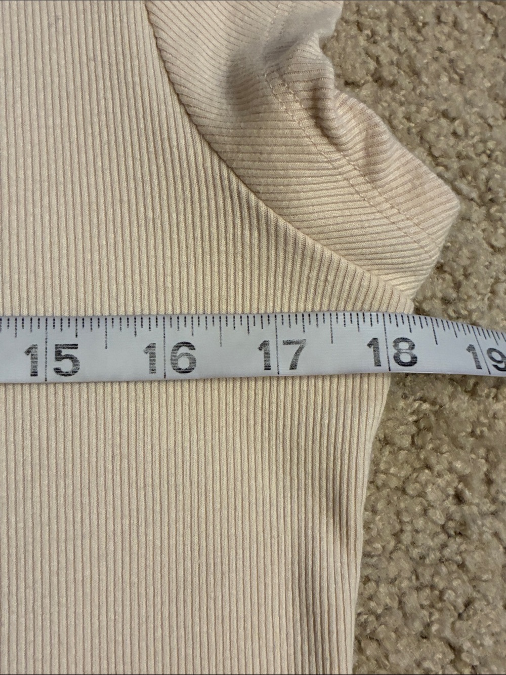 Ford Beige Short Sleeve Ribbed Baby Tee Blue Tan Bronco Graphic Fitted Large - Picture 6 of 7